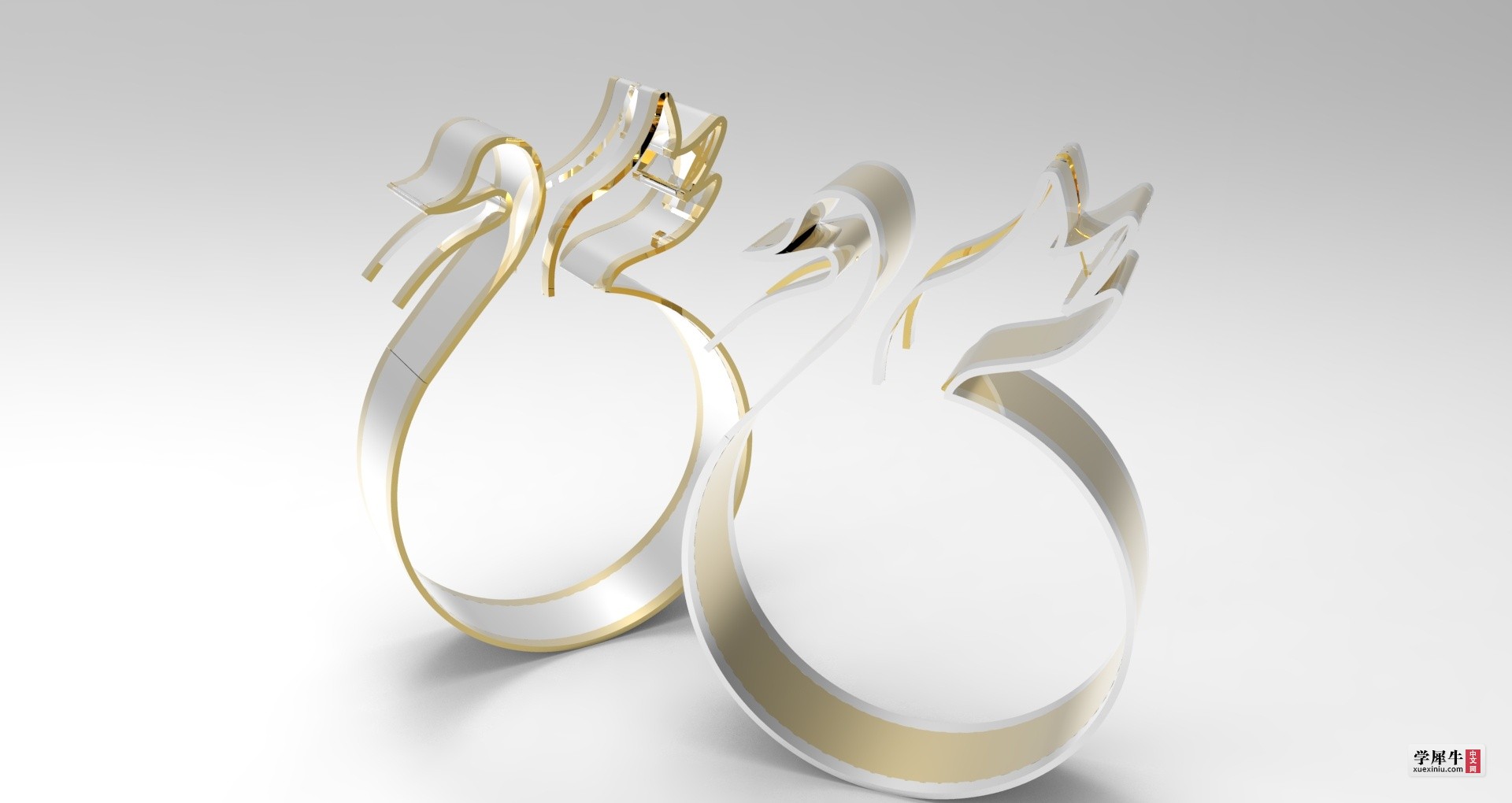 天鹅手镯（24K金铂金）.jpg