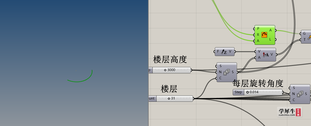 通过一根最基本的圆弧