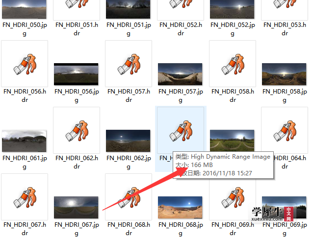 首先我们先找一张高清hdr，看这大小166M，分辨率大概在10000左右应该很清楚了 ...